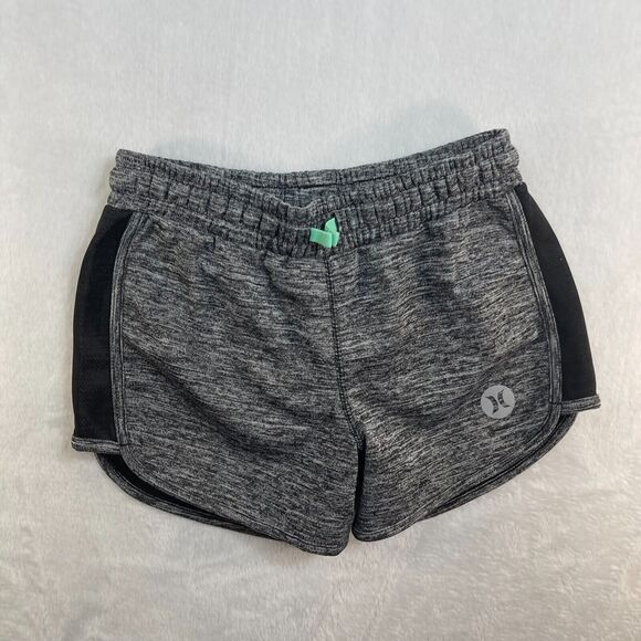Hurley Nike Dri Fit Shorts Girls Medium Heather Gray Running Shorts Workout - Picture 1 of 8
